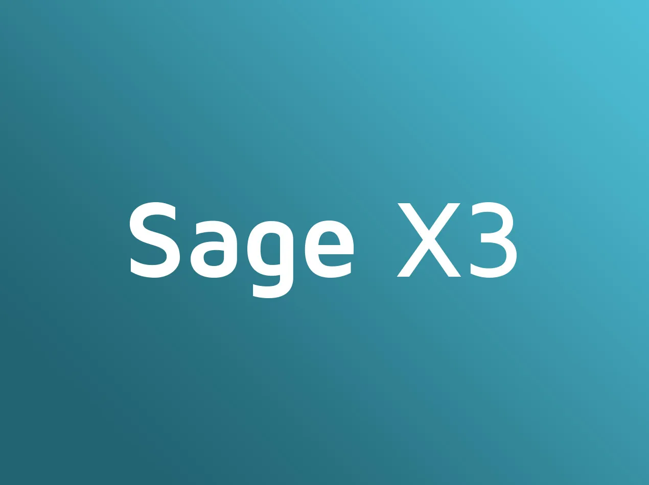 ERP, progiciel, Cloud, Sage X3,